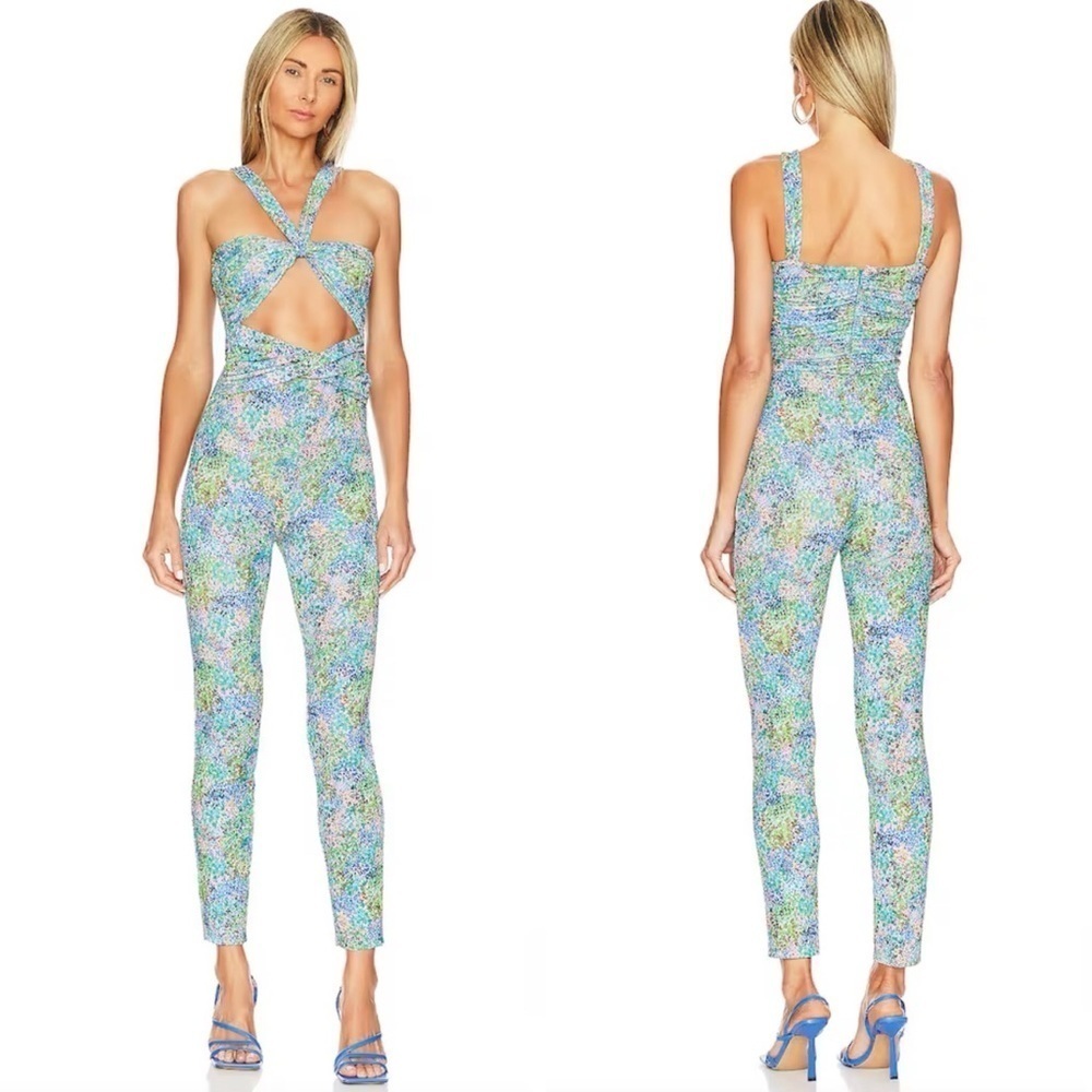 NWT NBD Elea Jumpsuit in Mixed Florals Size Small